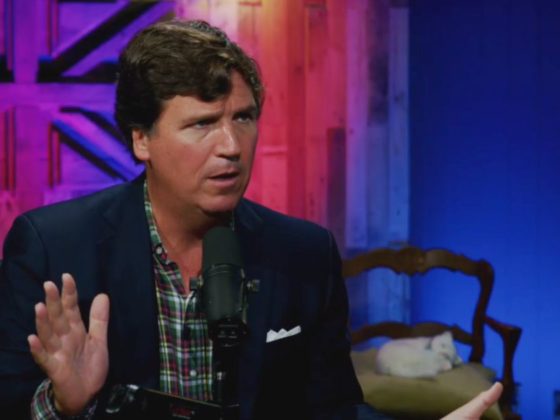 Former Fox News host Tucker Carlson joined Russell Brand's "Stay Free" podcast on Friday.