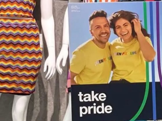 A "pride" month display is seen in a Target store. Several attorney generals are going after the store for some of their "pride"displays aimed at children.