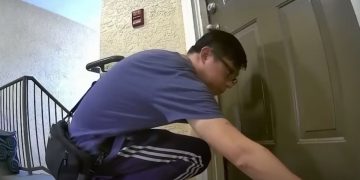 A man in Tampa, Florida, was arrested after allegedly placing chemicals under the door to someone's apartment.