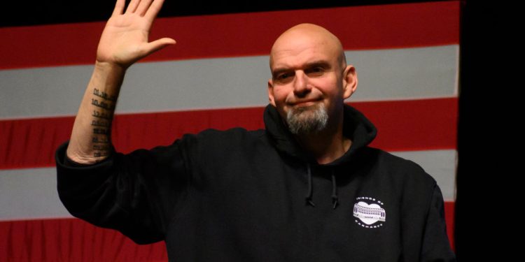 Fetterman Sells Shirts Poking Fun at Body Double Conspiracy Theory