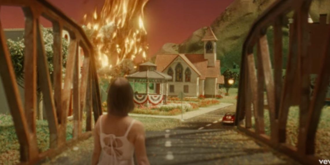 This is a YouTube screen shot of the official video of Maren Morris song "The Tree."