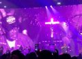 Country singer Jelly Roll stopped a concert in Las Vegas on Sept. 1 to thank a veteran in the crowd.