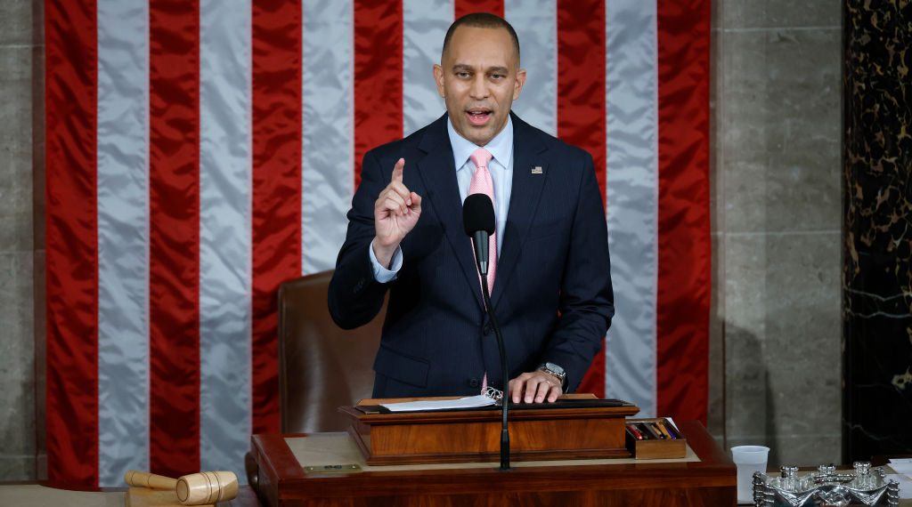 Hakeem Jeffries Goes Off the Deep End After Mike Johnson Is Elected Speaker, Compares Jan. 6 to Pearl Harbor and 9/11