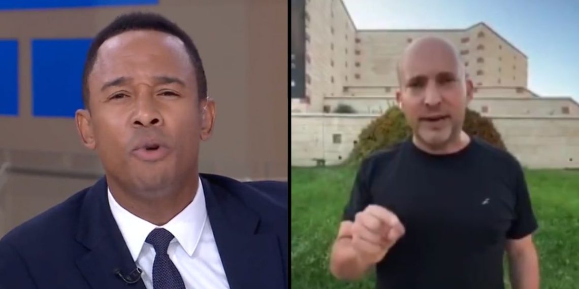 Former Israeli Prime Minister Naftali Bennett, right, got into a heated exchange with Sky News reporter Kamali Melbourne on Thursday.