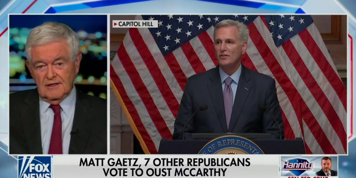 Gingrich Goes Scorched Earth on Republicans Behind McCarthy’s Ouster