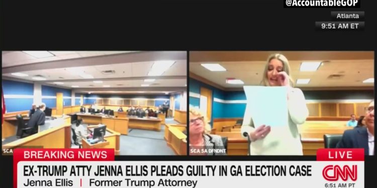 Watch: Former Trump Lawyer Tearfully Pleads Guilty in Election Case