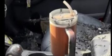 Company Replaces Vehicle After Thermos Survives Car Fire