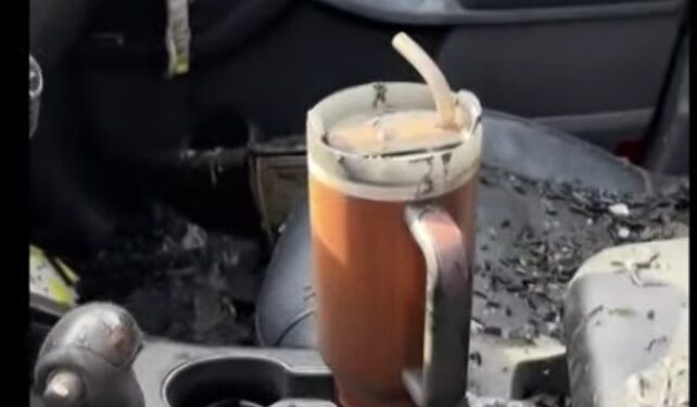Company Replaces Vehicle After Thermos Survives Car Fire