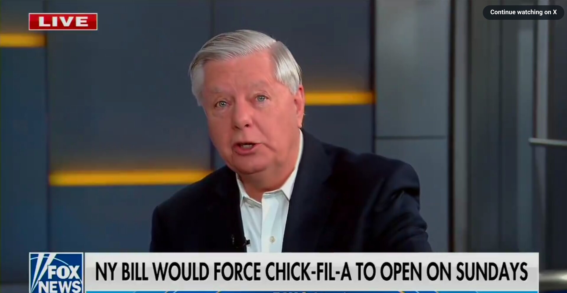 Lindsey Graham Pushes Back on Effort to Force Chic-Fil-A to Be Open on Sunday: ‘This Is God’s Chicken’