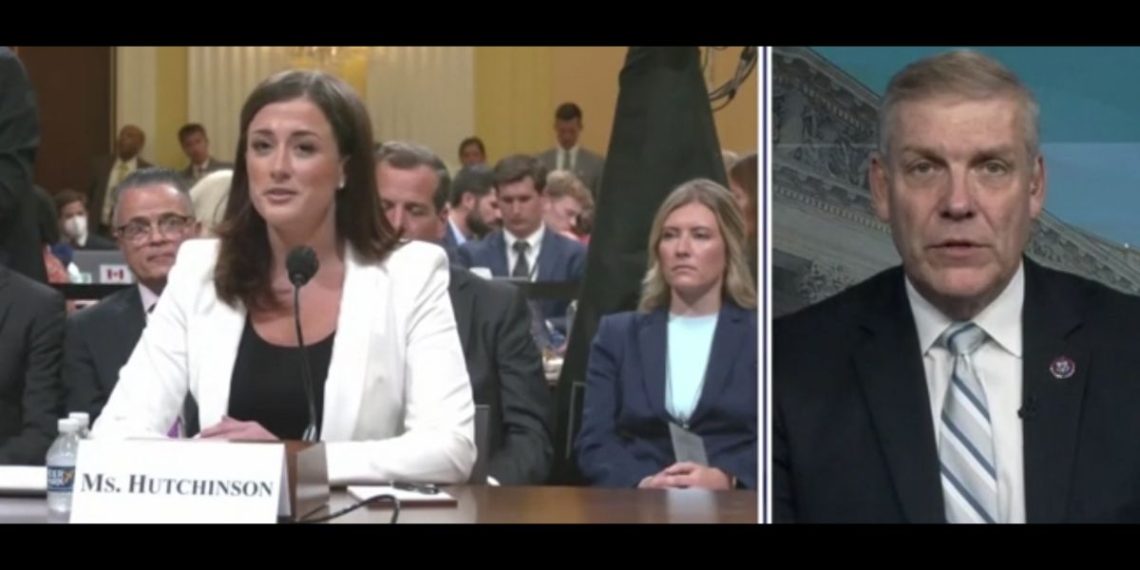 This Rumble screen shot shows Rep. Barry Loudermilk discussing the seemingly missing troves of Jan. 6 testimony footage.