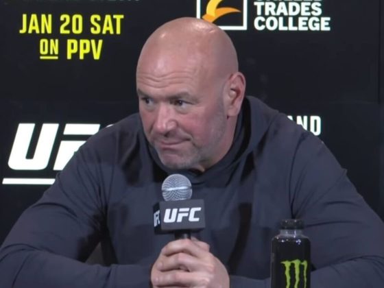 On Sunday, UFC President Dana White gave a news conference discussing UFC 297.
