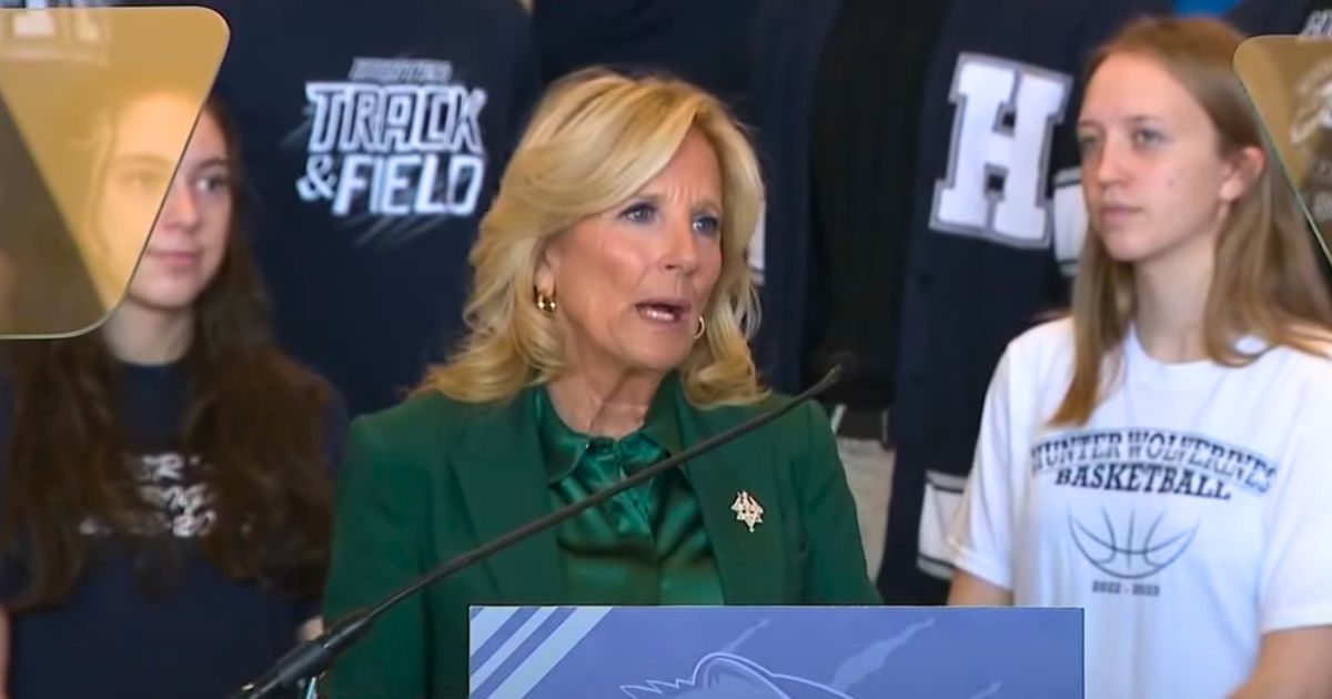 Jill Biden Becomes Victim of Poor Sign Placement During High School Visit in Utah