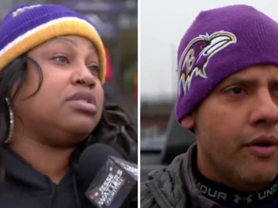 Fans at the AFC championship game in Baltimore on Sunday had some brutal advice for President Joe Biden.