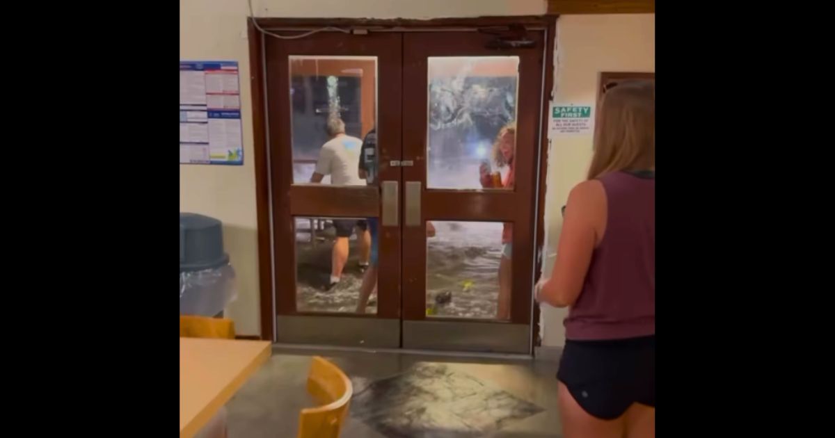 Scary Video Massive Wave Smashes Through Doors of Marshall Islands