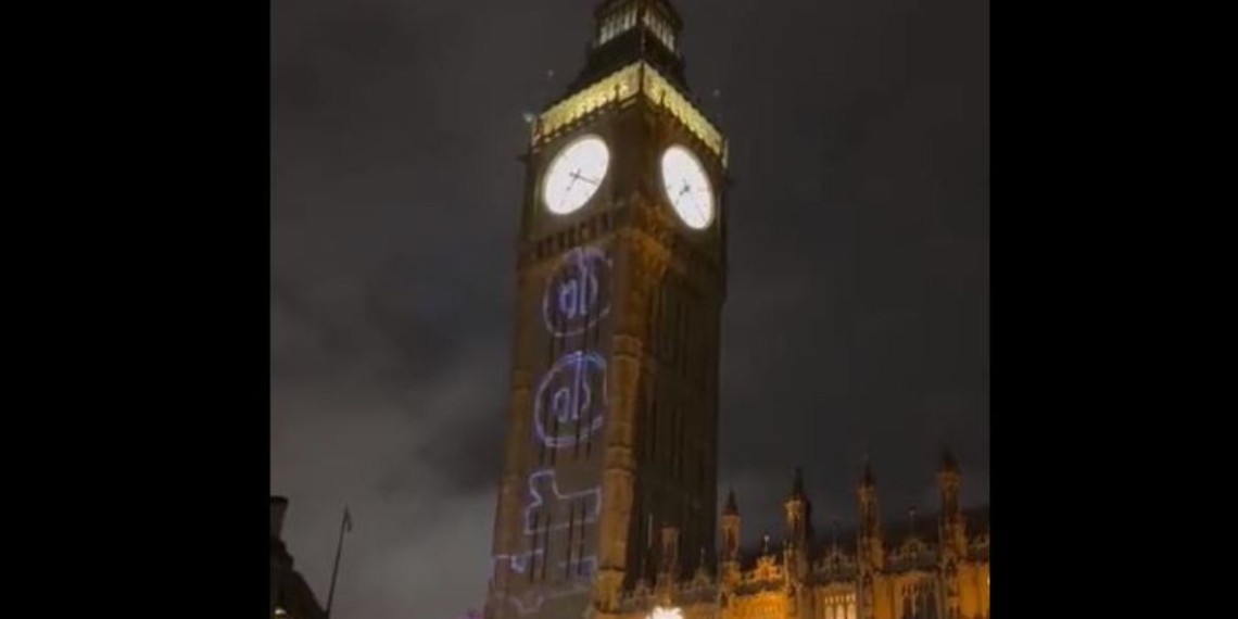 Watch: London’s Iconic Big Ben Shows Controversial Anti-Semitic Message