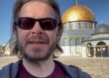 David Wood at the Dome of the Rock
