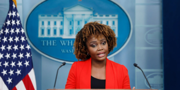 KJP Declares Press Gaggle off the Record as Obama’s Voice Is Heard