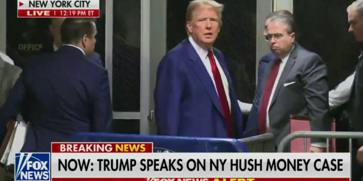 Watch: Trump Stuns Reporter with 1-Word Answer to Question About Bond Payment