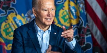 Biden Mocks Trump as His Social Media Company’s Stock Tumbles