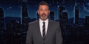 Jimmy Kimmel speaks about the election polls on "Jimmy Kimmel Live."
