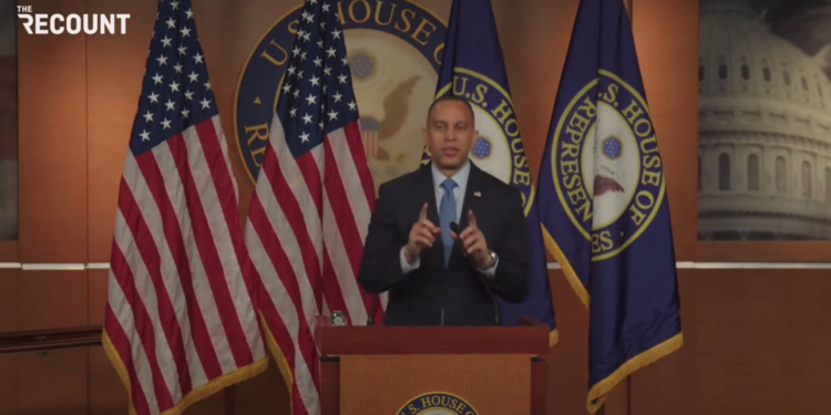 Hakeem Jeffries Suggests Dems Would Save Johnson From Motion to Vacate ...