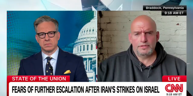 Fetterman Criticizes Biden for ‘Not Standing Firmly With Israel’