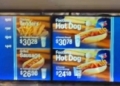 Concession stand prices show a hot dog and beer combo going for abotu $30 in Canadian currency.