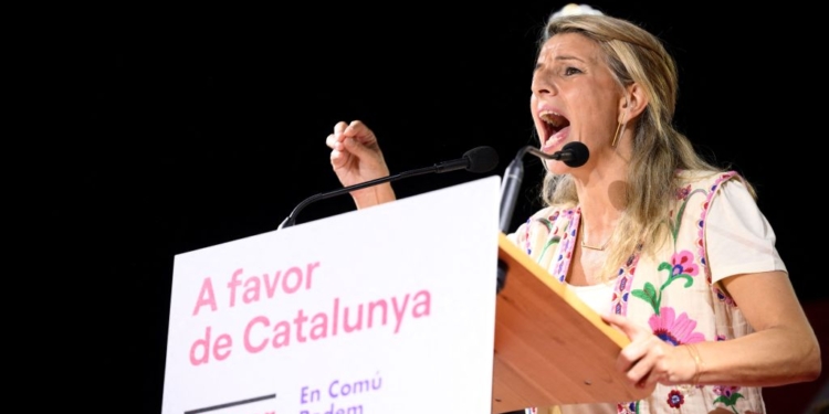 Watch: Spain’s Deputy Prime Minister Adopts ‘From the River to the Sea’ Slogan