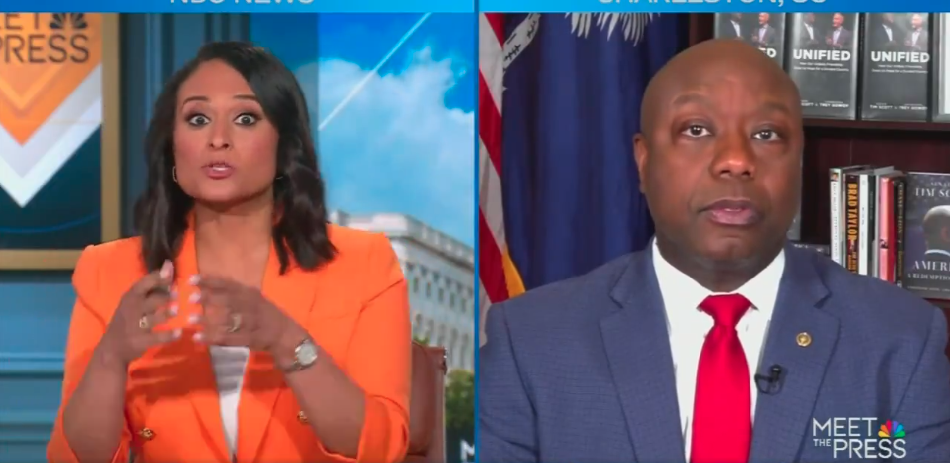Tim Scott Repeatedly Pressed to Commit to Accept the 2024 Election Results