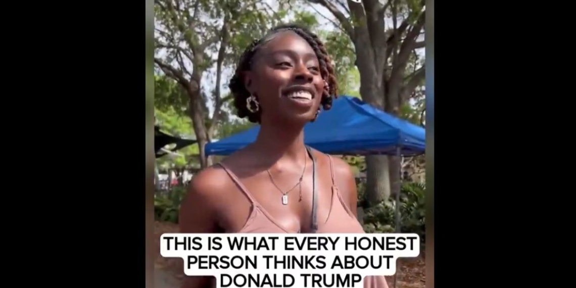 This X screen shot shows a woman speaking about the upcoming 2024 general election.