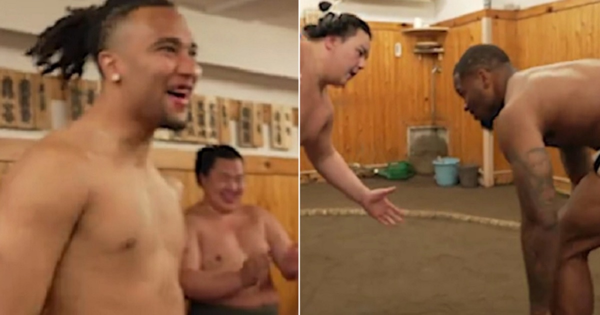 Watch: NFL Star Gets Dominated by Sumo Wrestler, Laughed at After Embarrassing Loss