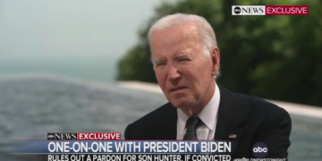 Biden Rules Out Pardoning Son Hunter if Found Guilty in Gun Trial