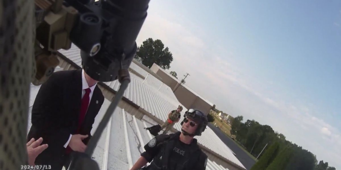 Body Camera Footage Shows Shooter’s Body, Law Enforcement on Roof After Assassination Attempt