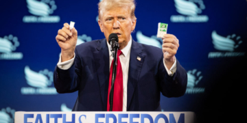 Trump Holds Up Mini Tic Tac Box – Claims It Is Due to Inflation