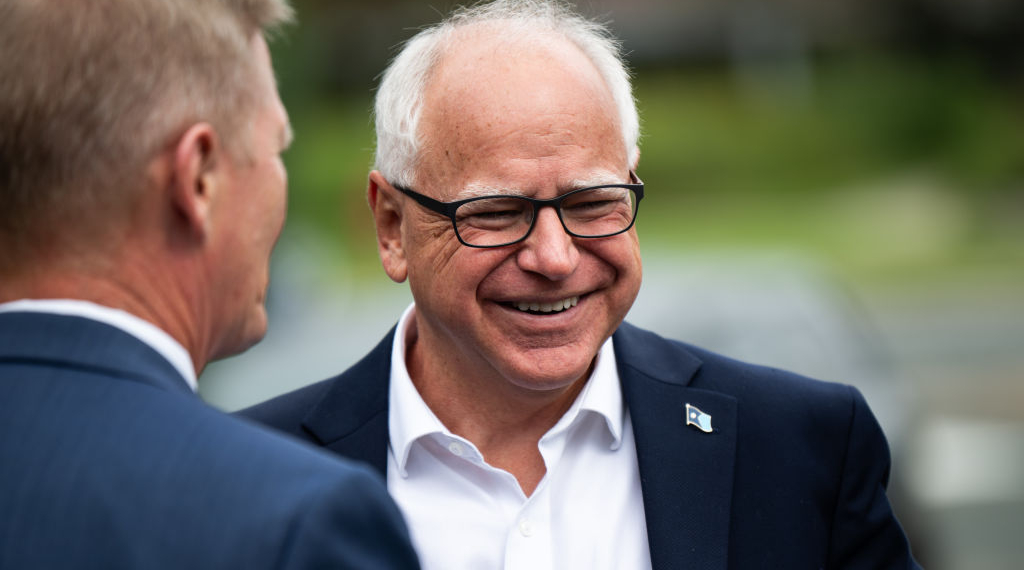 House Dems Like Tim Walz for Harris VP Pick