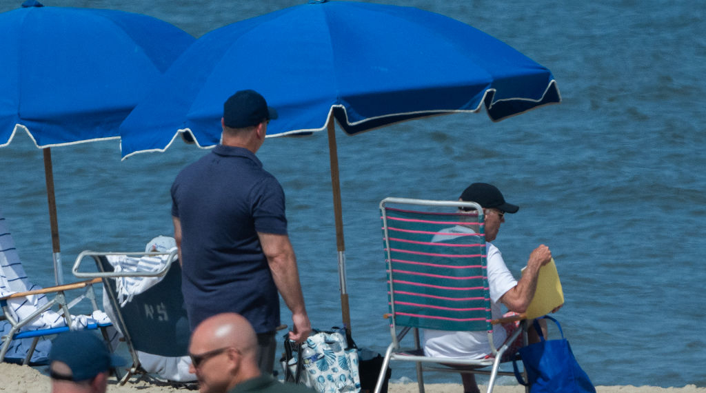 Trump Rips Biden As Pictures Surface of Him Lounging at the Beach: ‘Do We Have a President?’
