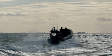 Moment Police Save Stranded Couple On Yacht During Storm Off Essex Coast