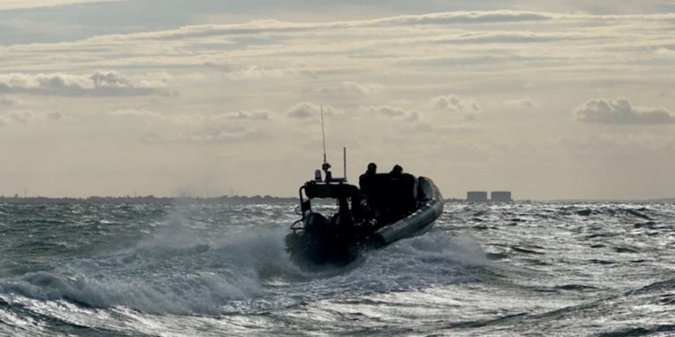 Moment Police Save Stranded Couple On Yacht During Storm Off Essex Coast