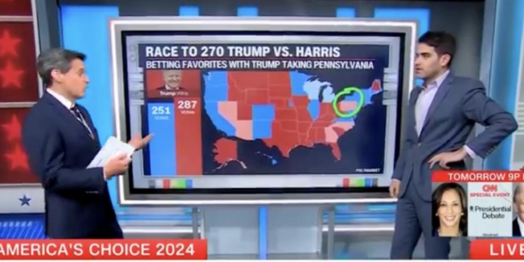 CNN’s Harry Enten Sounds Alarm About Harris’ Vanishing Lead In ‘Very Pivotal’ Swing State