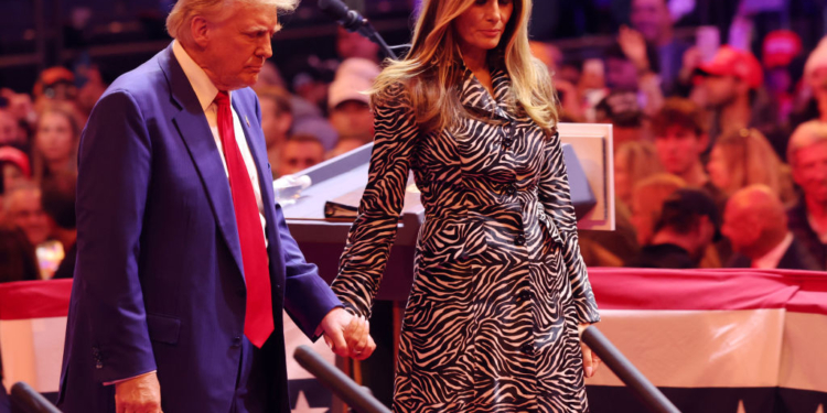 Watch: Melania Trump Makes Surprise Appearance at Trump Rally — Crowd Roars