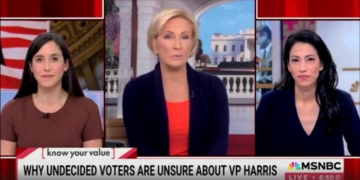 ‘Part Of It Is Gender Biased’: MSNBC Panel Points To Sexism As One Reason Why Voters Are ‘Unsure’ About Harris
