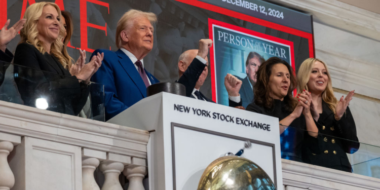 Trump Rings Opening Bell at NYSE