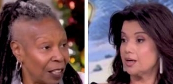 Whoopi Goldberg Spars With Fellow Co-Host As She Tells People Not To ‘Panic’ About Trump