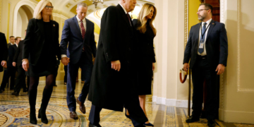Trump Previews 100 Executive Orders to Senate Republicans
