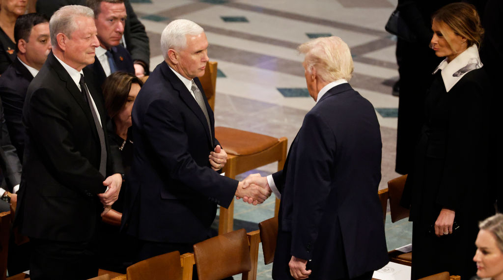 Trump, Pence Meet Face-to-Face at Carter’s Funeral, First Time Since Leaving Office