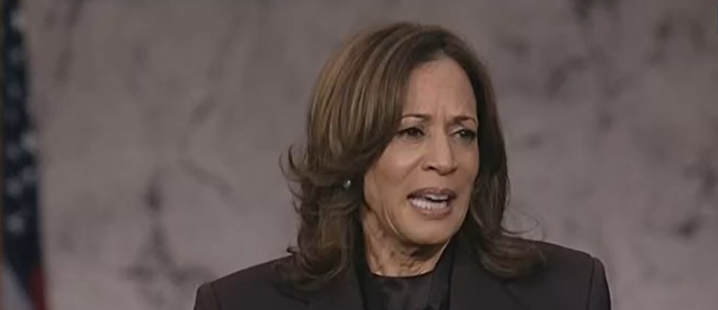 Kamala Harris Botches Pledge Of Allegiance After Nearly Becoming President