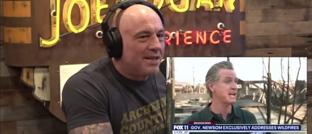 ‘This Is So Disgusting’: Joe Rogan Unloads On Gavin Newsom For ‘Creepy’ Behavior In Front Of Wildfire Wreckage