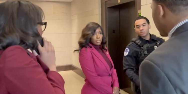 GOP Rep Who Was Right Next To Jasmine Crockett When She Swiped At Cameraman Disputes Dem’s Tale