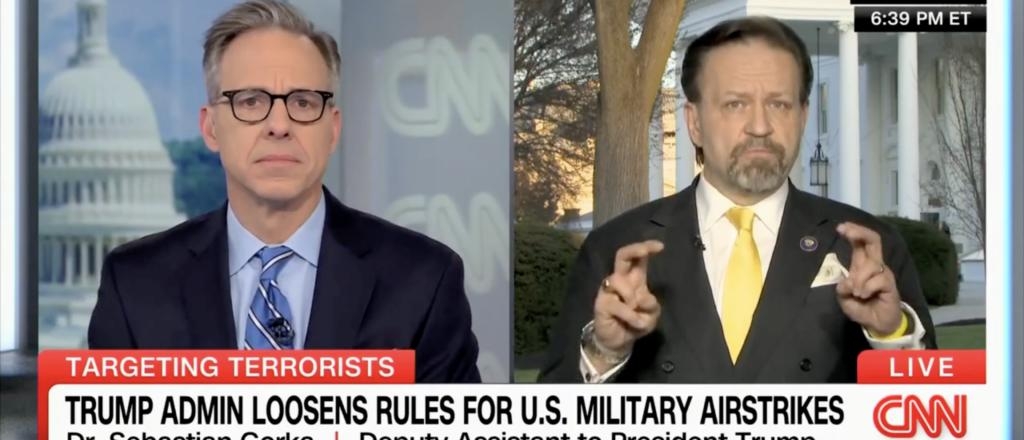‘Really Don’t Care’: Sebastian Gorka Halts Tapper For Citing ‘Fake News’ WaPo On Frozen Foreign Aid Concerns