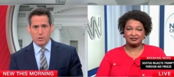Two-Time Gubernatorial Loser Stacey Abrams Defends Ejected Dem Rep’s Antics During Trump Speech